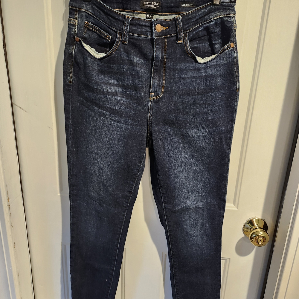 Women's Skinny Jeans - Dark Blue